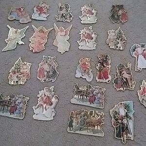 Vintage Christmas Die-Cut Decorations